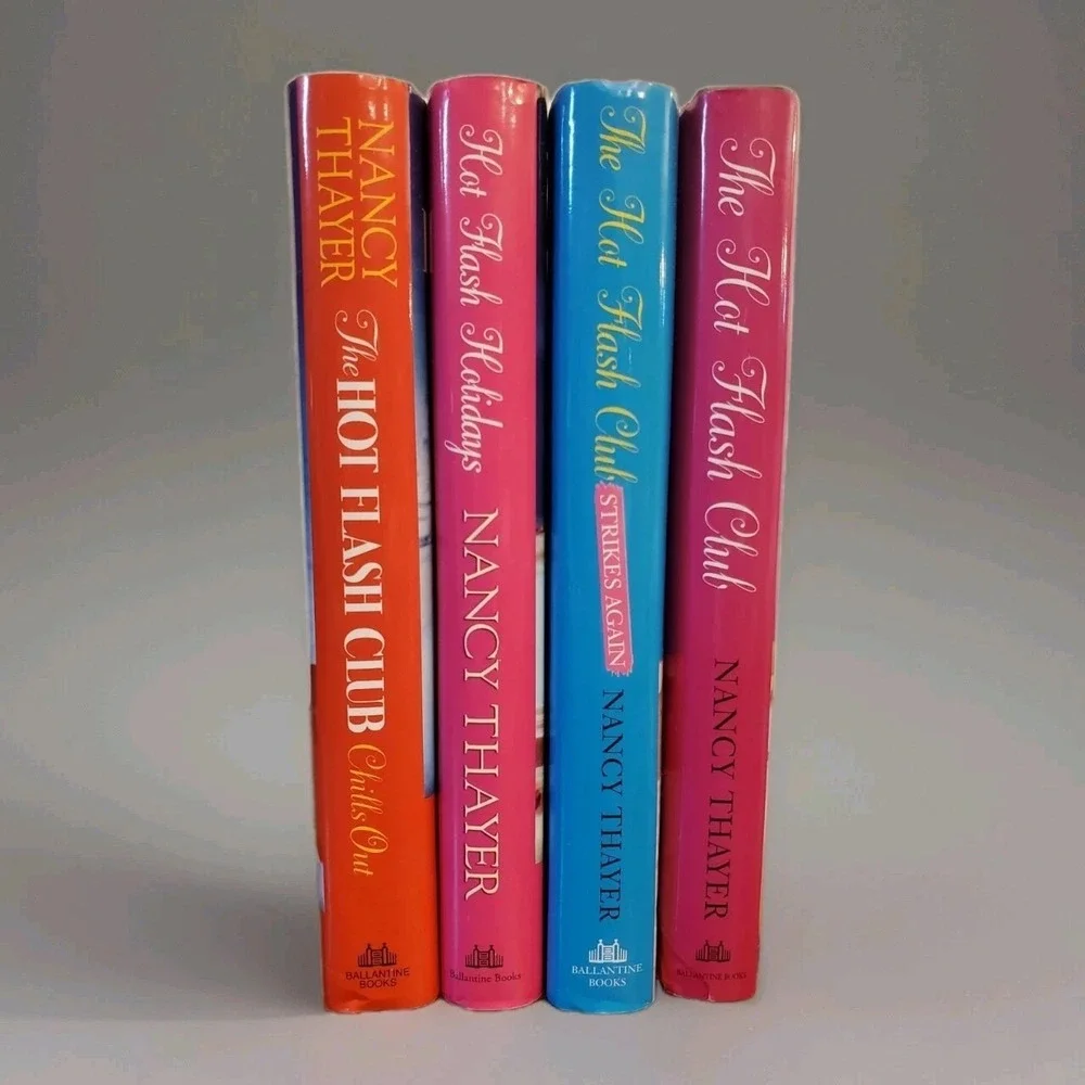 The‎ Hot Flash Club Series Set of 4 Novels by Nancy Thayer Hardcover w/Sleeves